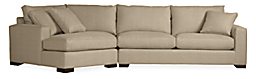 Metro 137" Sofa with Left-Arm Angled Chaise