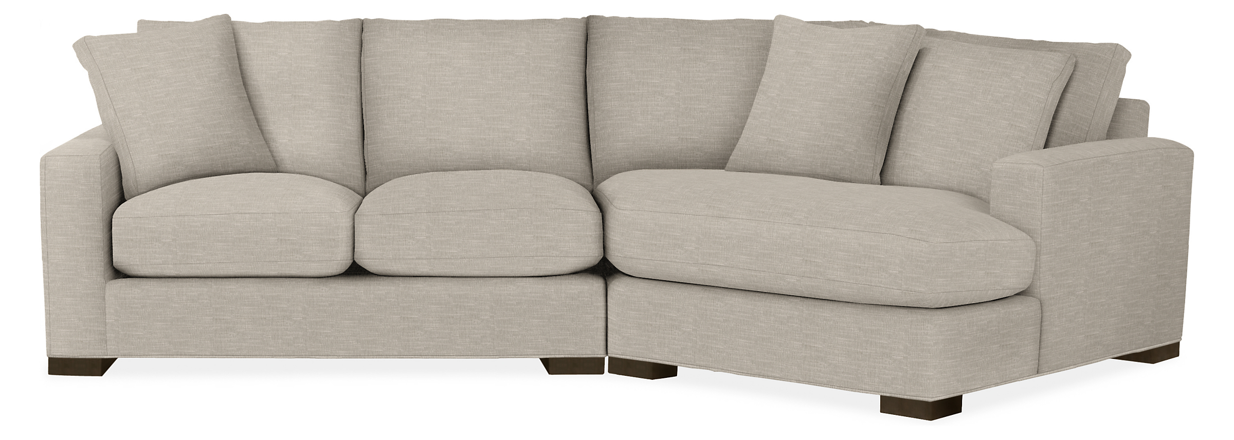 Metro 121" Sofa with Right-Arm Angled Chaise