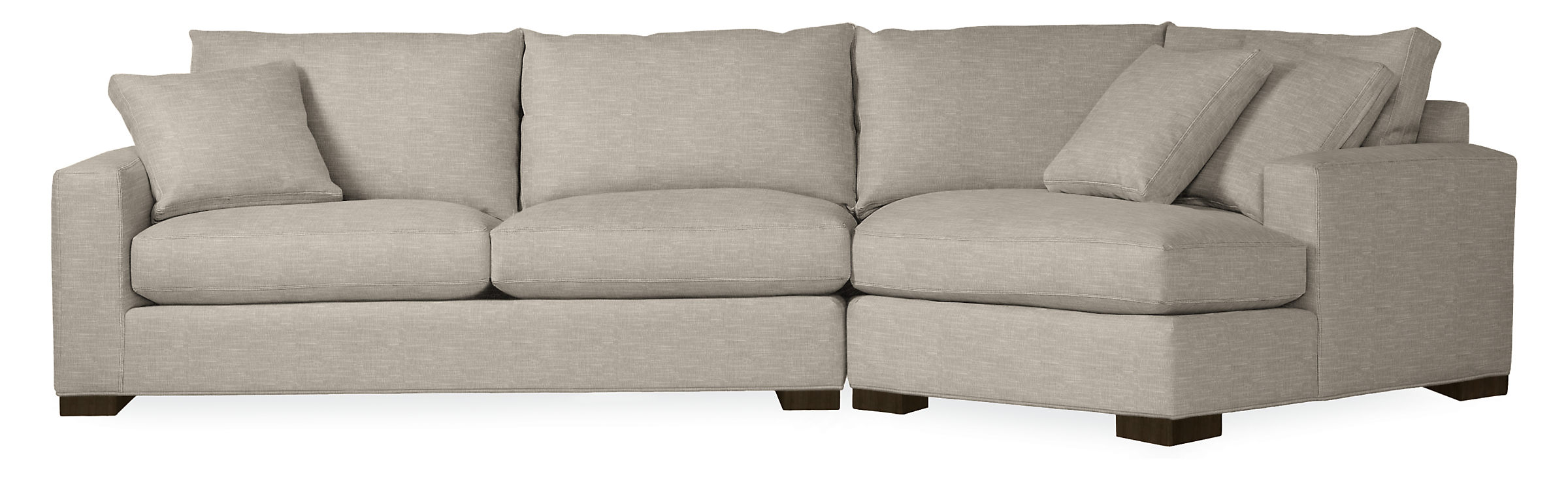 Metro 137" Sofa with Right-Arm Angled Chaise