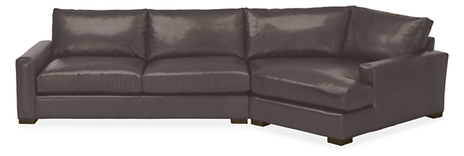 Metro Deep 149" Sofa with Right-Arm Angled Chaise