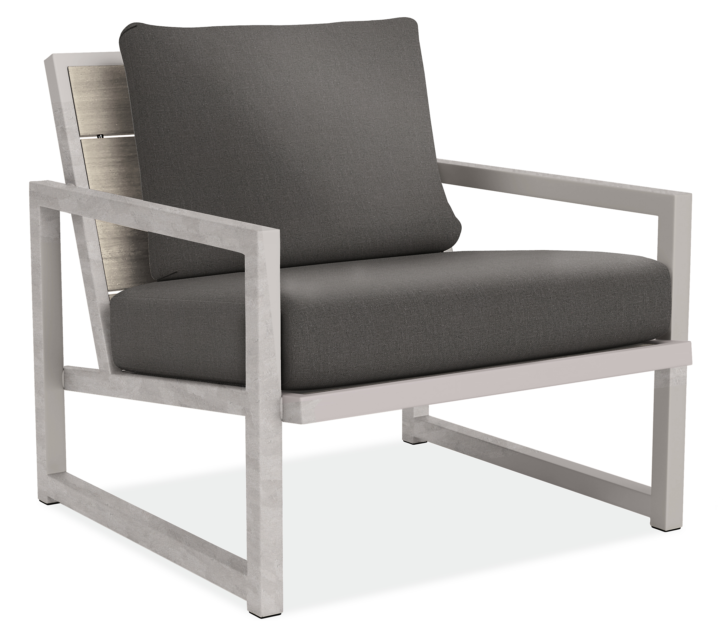 Montego 32" Lounge Chair in Thermally Modified Ash with Cushions