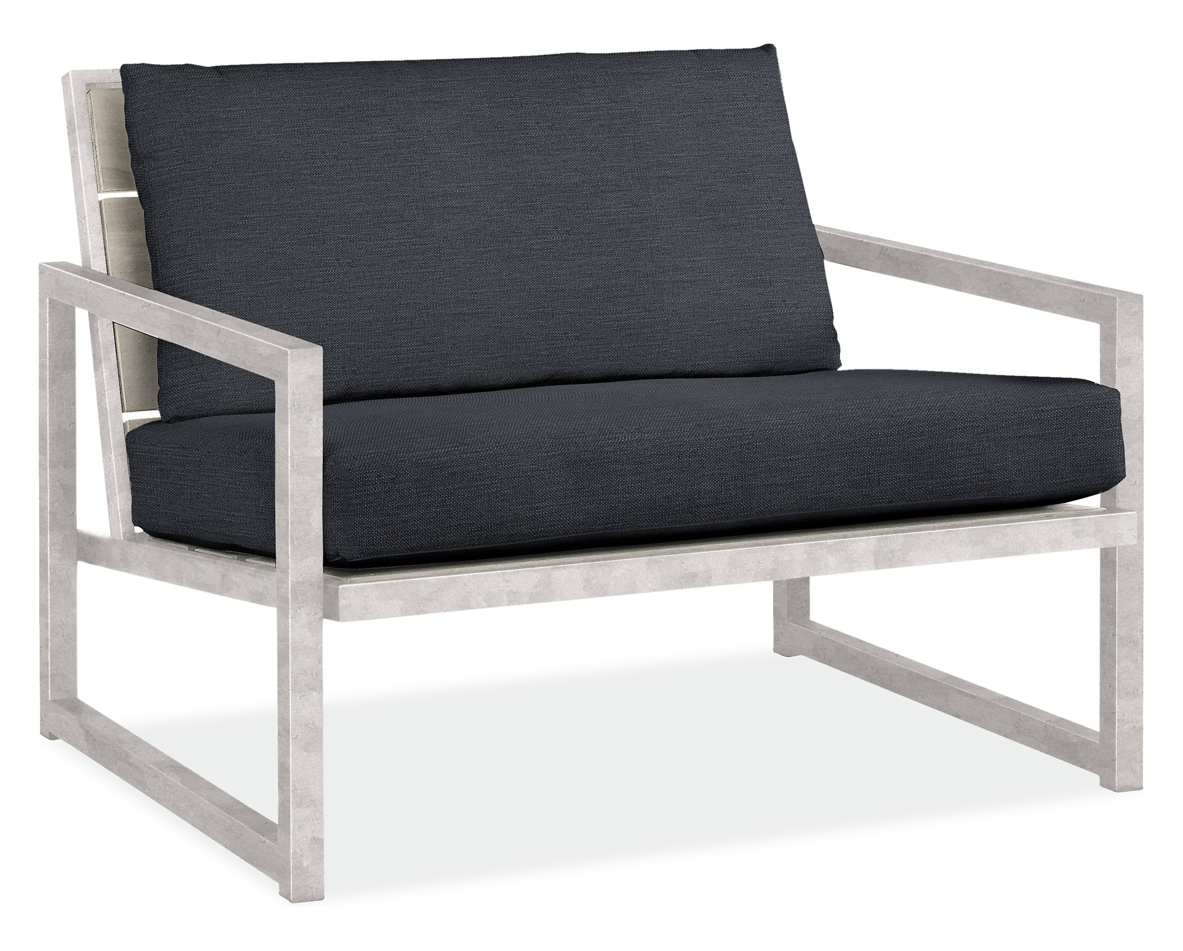 Montego 42" Lounge Chair in Thermally Modified Ash with Cushions