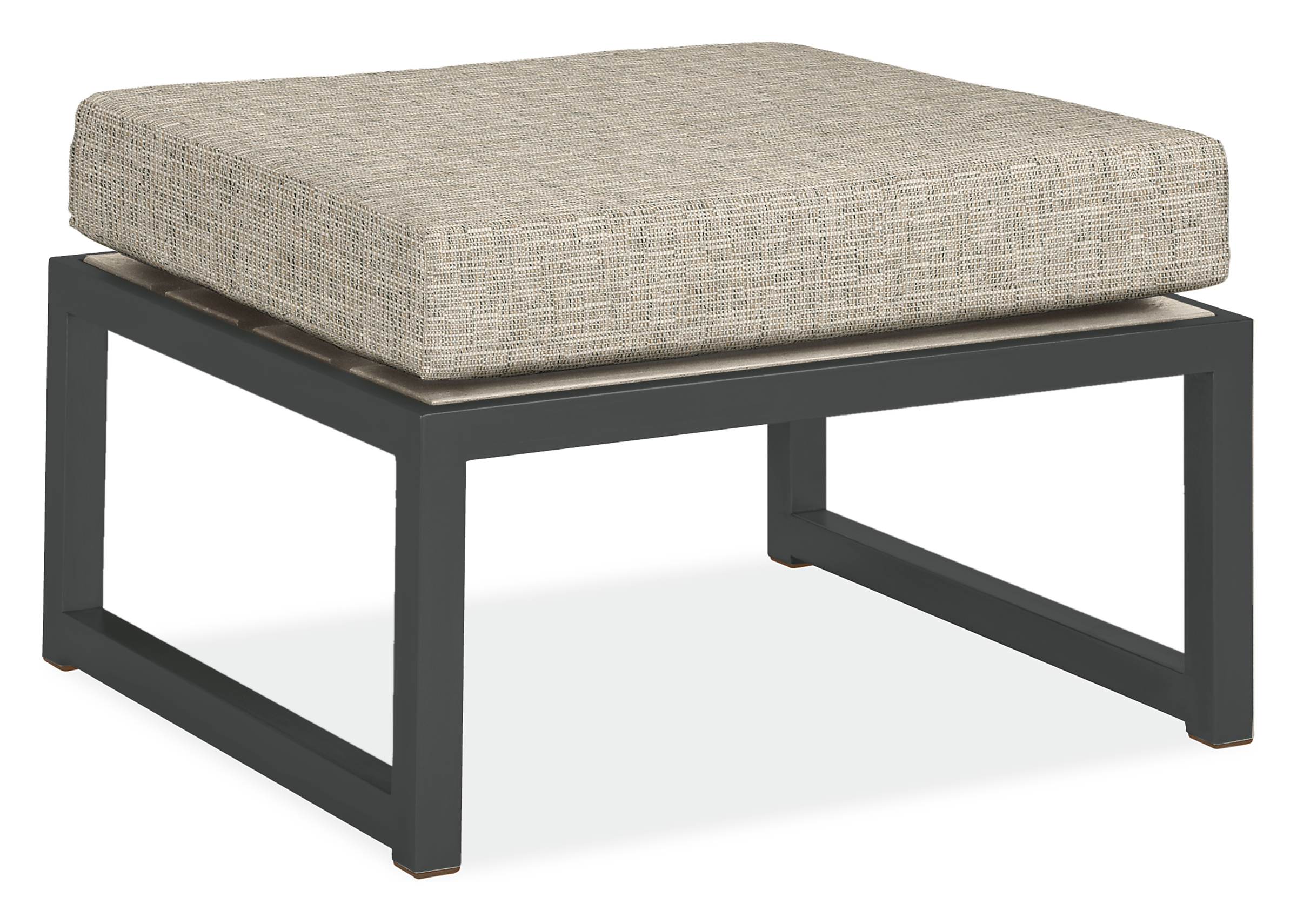Montego 29w 25d 13h Ottoman in Thermally Modified Ash w/Cushion