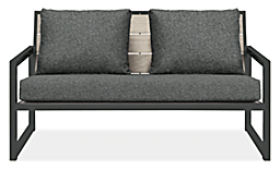 Montego 57" Sofa in Thermally Modified Ash with Cushions