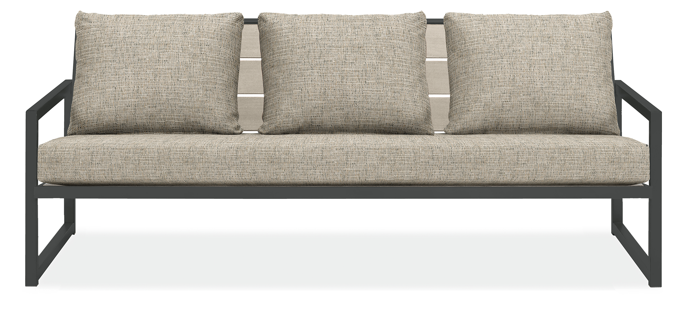 Montego 80" Sofa in Thermally Modified Ash with Cushions