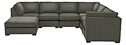 Morrison 148x116" Seven-Piece Modular Sectional with Ottoman