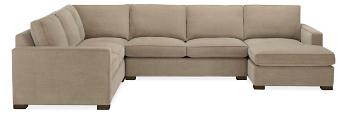 Morrison 144x102" Four-Piece Sectional with Right-Arm Chaise
