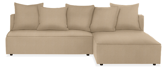 Oasis 100" Armless Sofa with Chaise