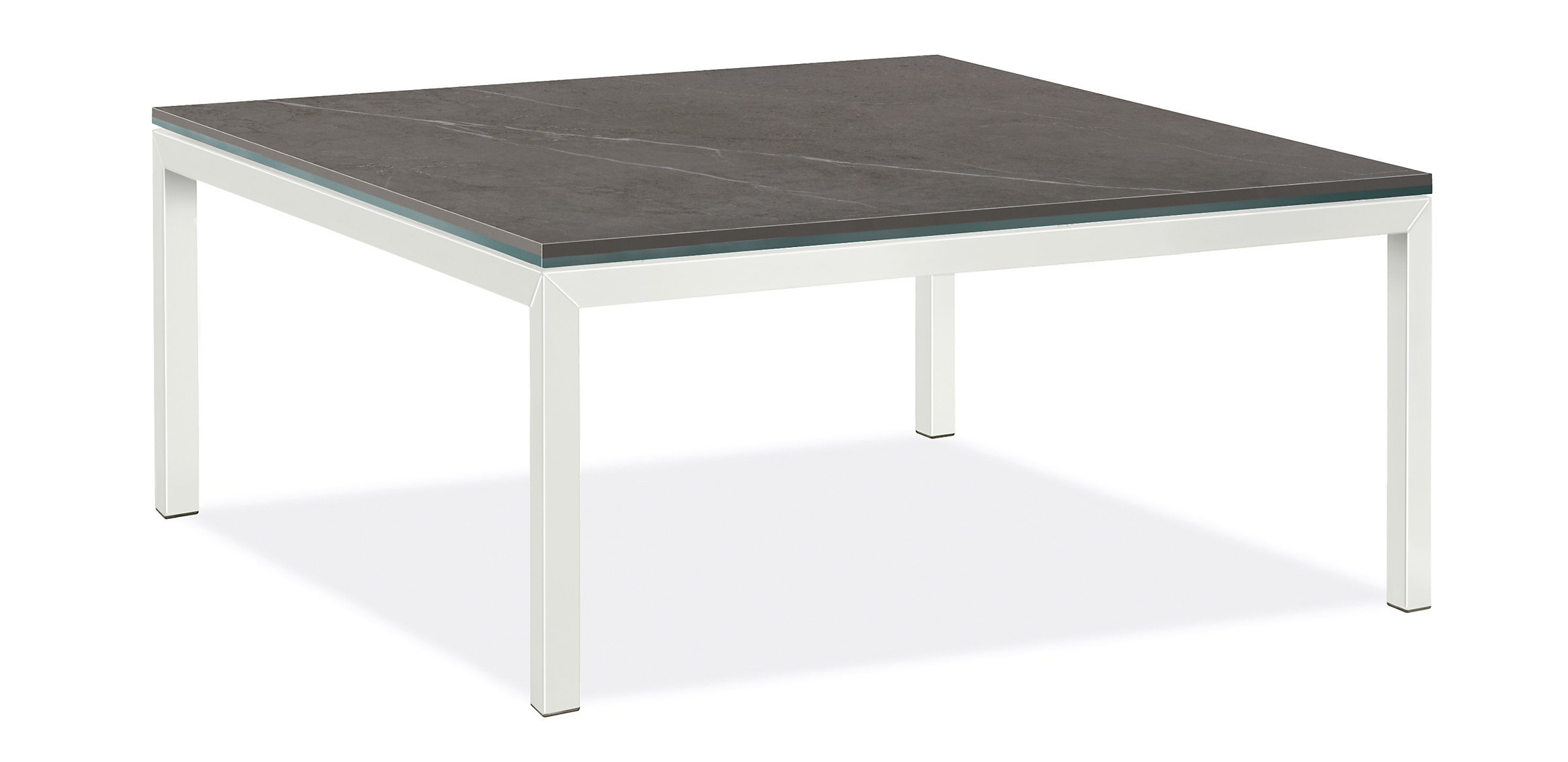 Parsons 36w 36d 16h Outdoor Coffee Table with 1.5" Leg