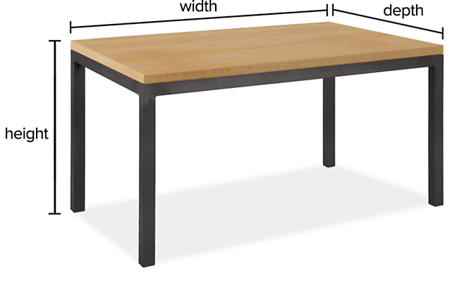 Parsons Custom Table with 2" Leg