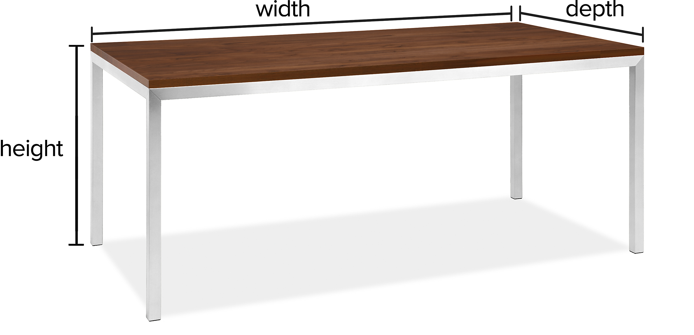 Parsons Custom Table with 1.5" Leg