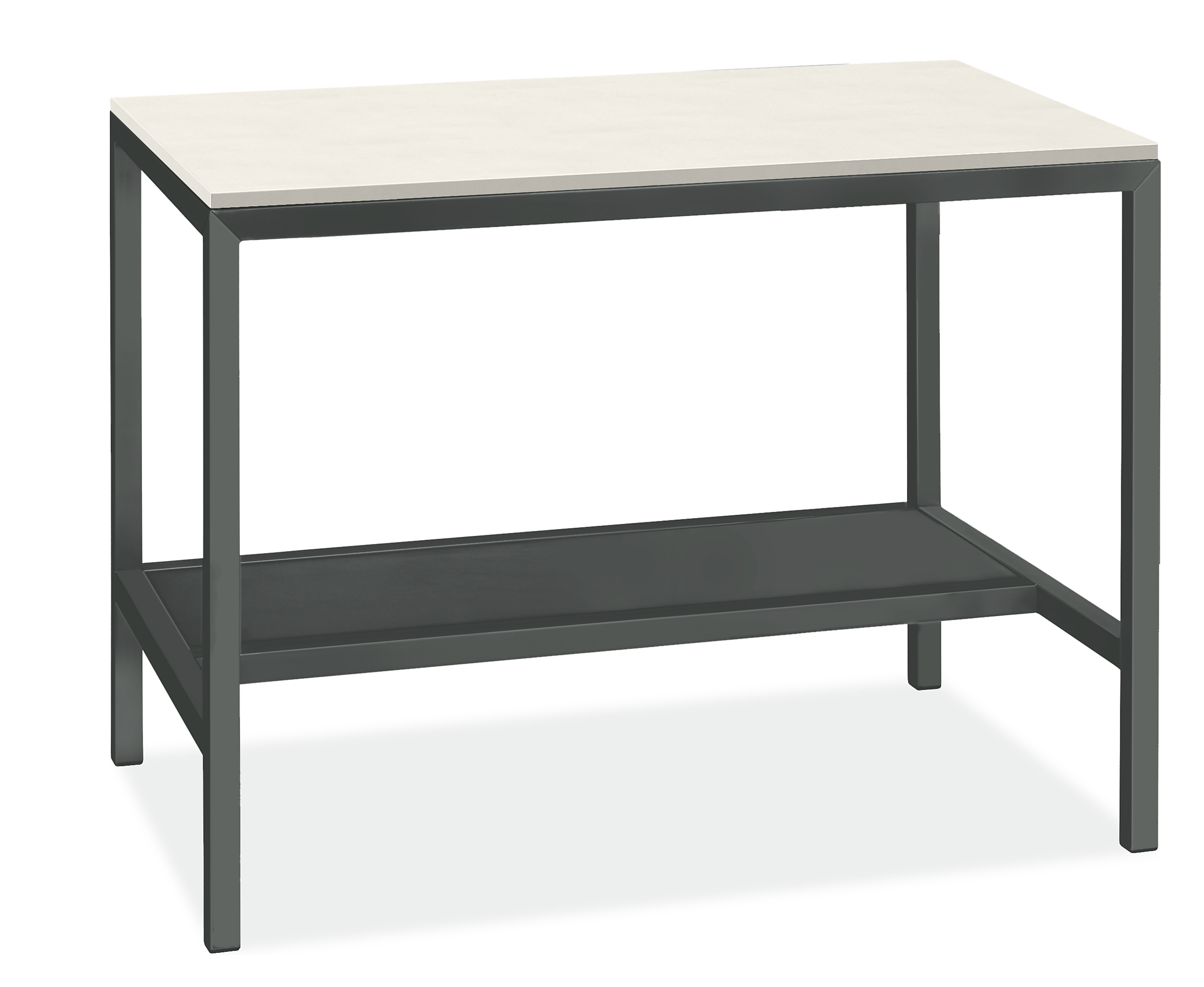 Parsons 48w 30d 35h Narrow Shelf Counter Table with 1.5" Leg