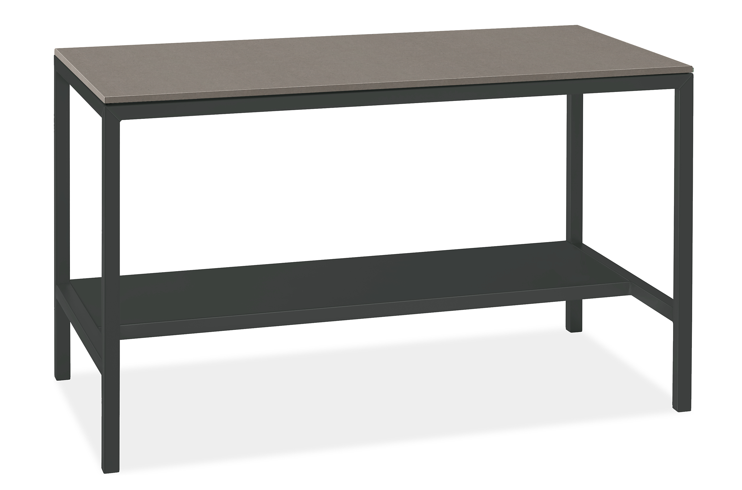 Parsons 60w 30d 35h Narrow Shelf Counter Table with 1.5" Leg