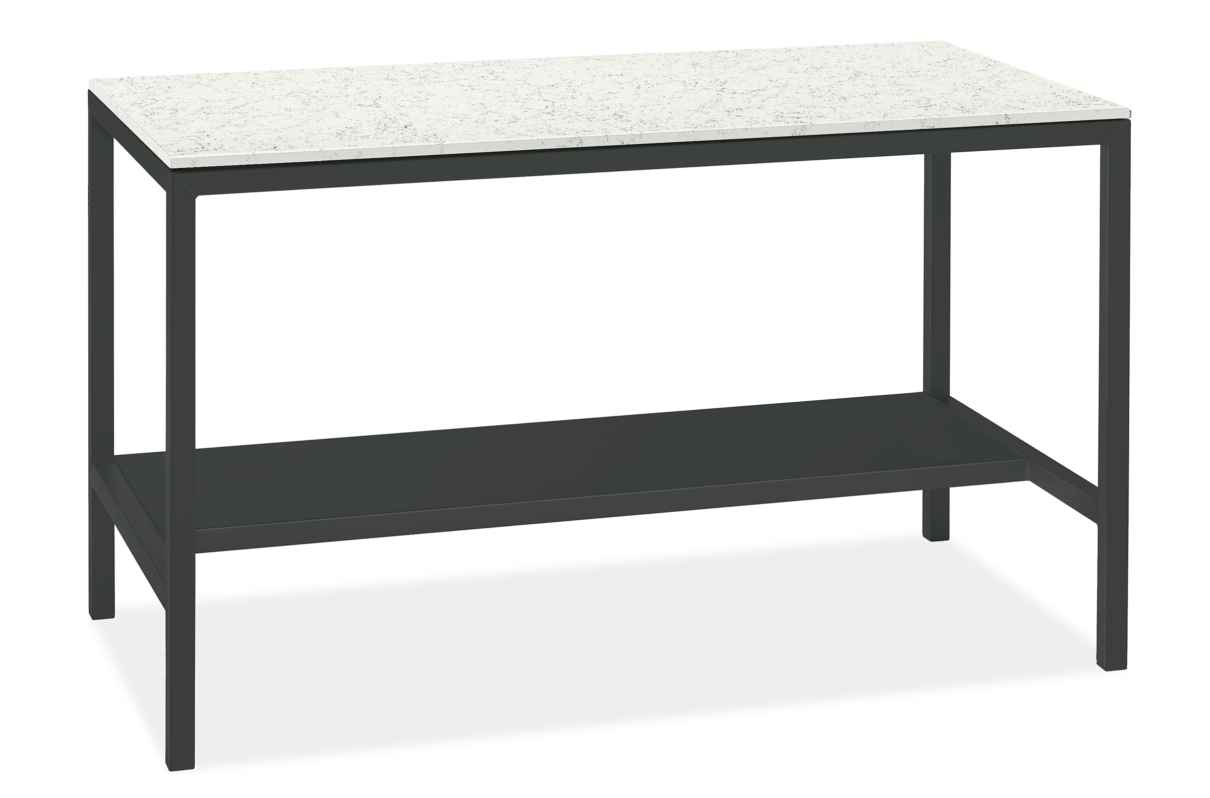 Parsons 60w 30d 35h Outdoor Narrow Shelf Counter Table with 1.5" Leg