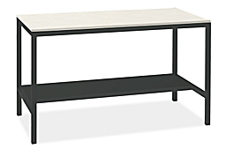 Parsons 60w 36d 35h Narrow Shelf Counter Table with 1.5" Leg