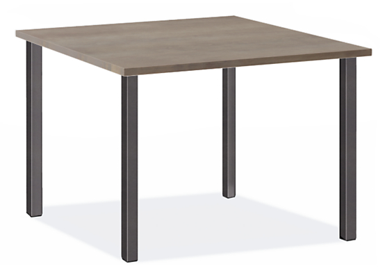 Parsons Leg 40w 40d Square Table with 2" Leg