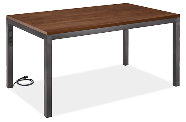 Parsons 60w 36d Desk with Left Power Cord/USB and 2" Leg