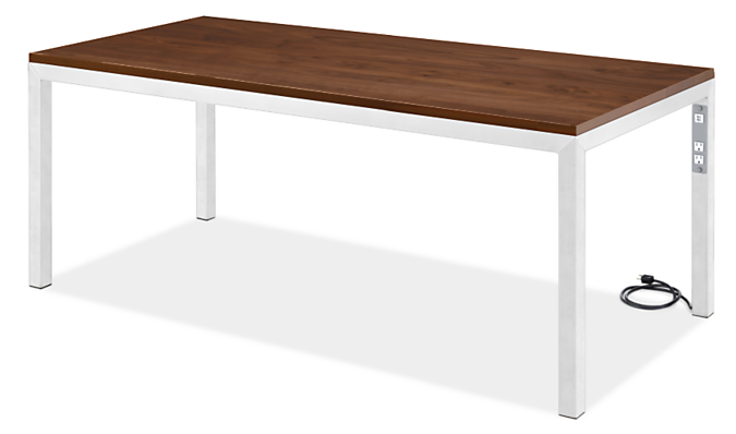 Parsons 72w 30d 29h Desk with Right Power Cord/USB and 2" Leg