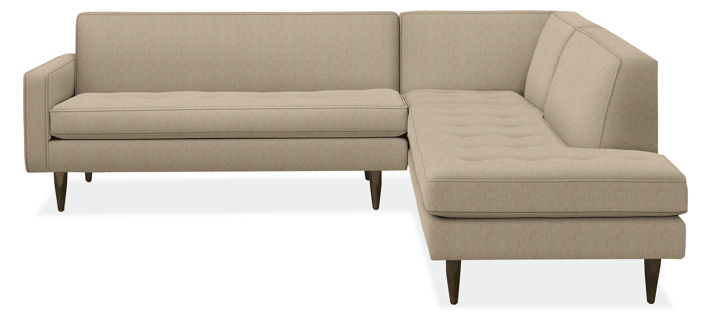 Reese 98x97" Three-Piece Sectional with Left-Back Sofa