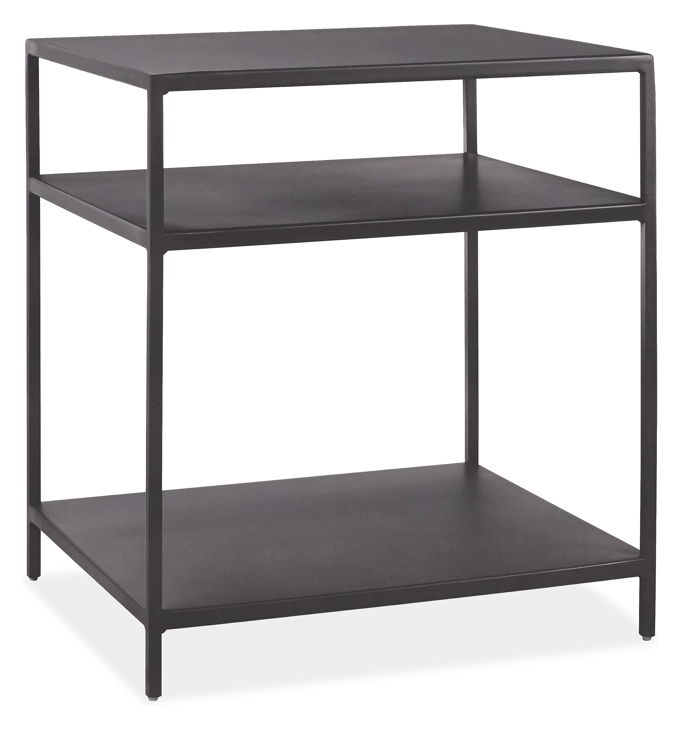 Slim 20w 18d 22h End Table with Shelves