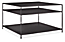 Slim 36w 36d 22h End Table with Shelves