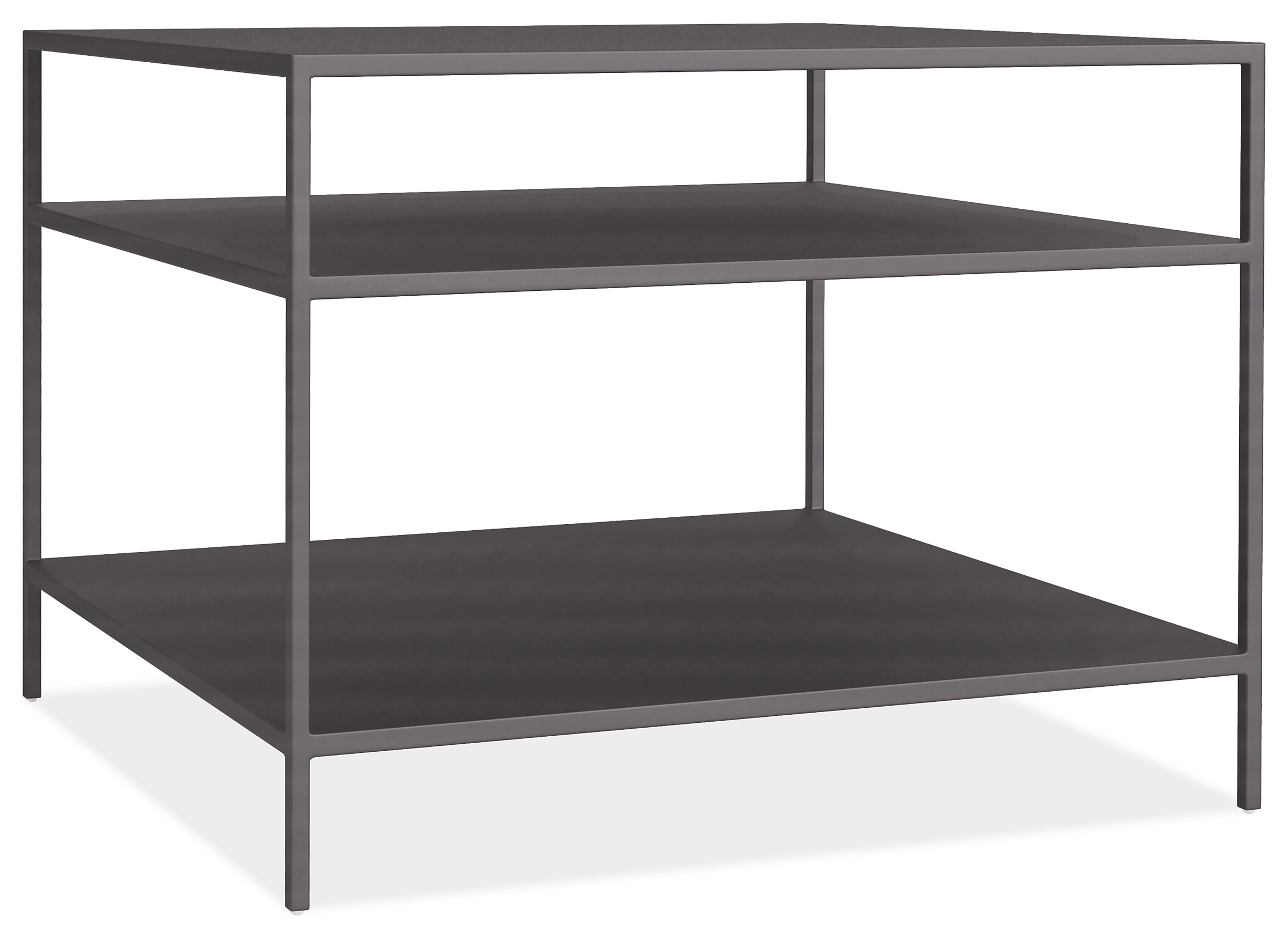 Slim 28w 28d 22h End Table with Shelves