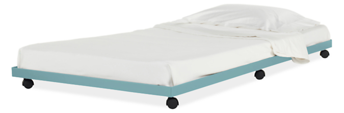Steel Trundle Bed In Colors Modern, Does A Trundle Fit Under Any Bed