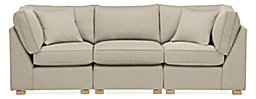 York 101" Three-Piece Modular Sofa