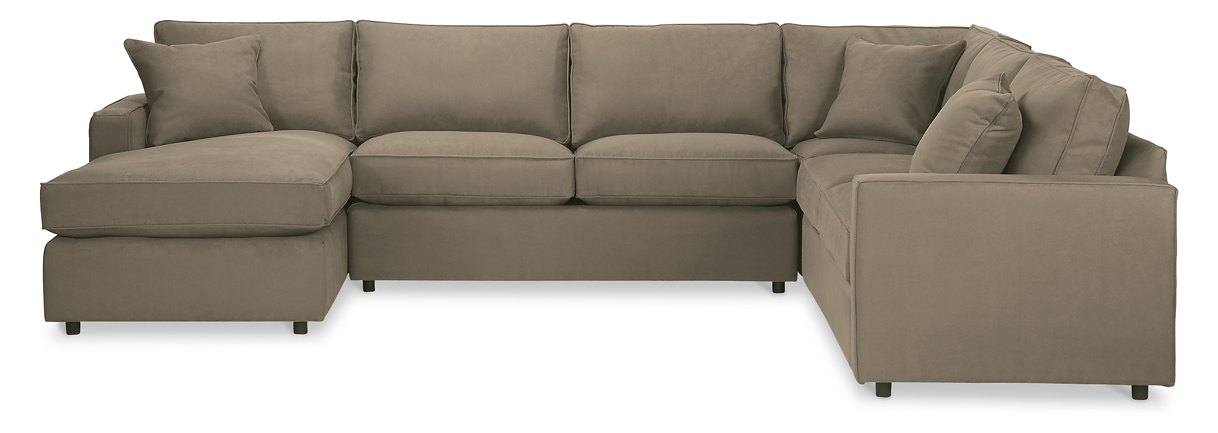 York 136x103" Four-Piece Sectional with Left-Arm Chaise