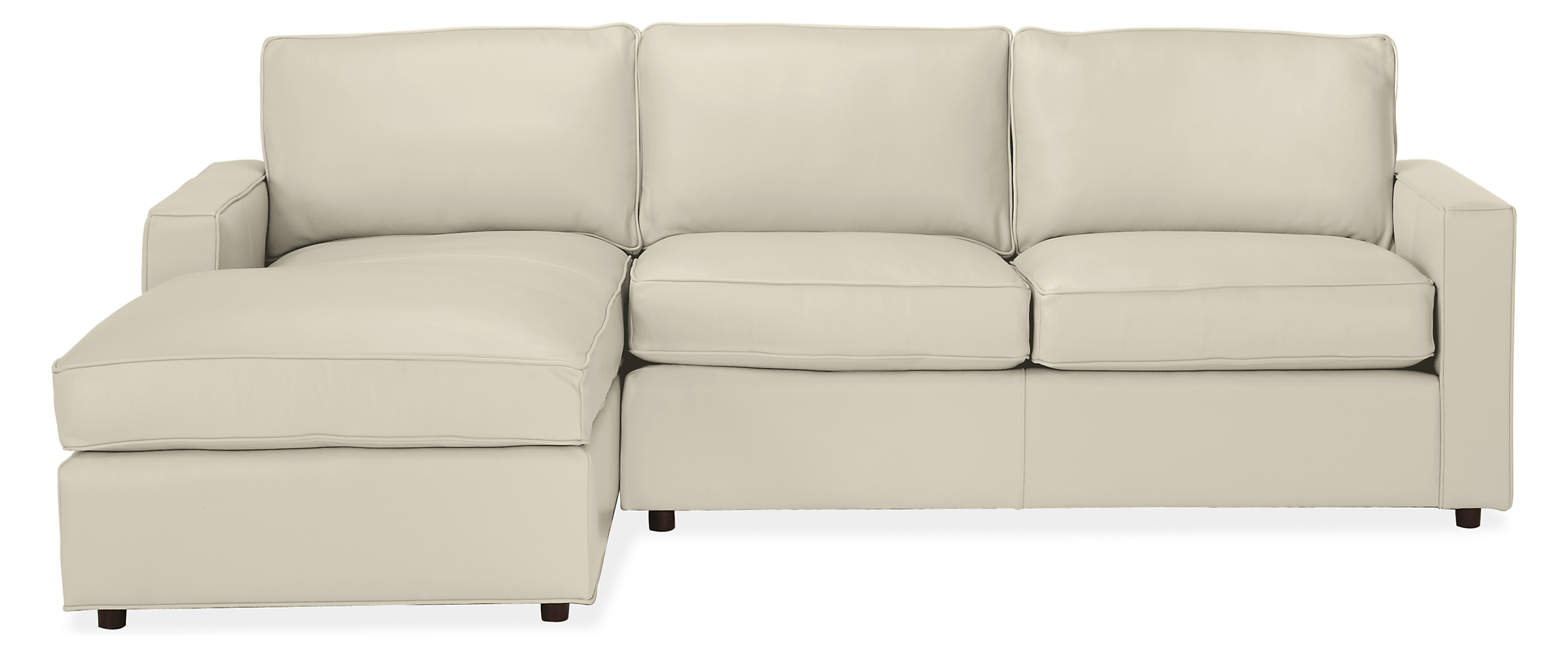 York Leather Sofas with Chaise
