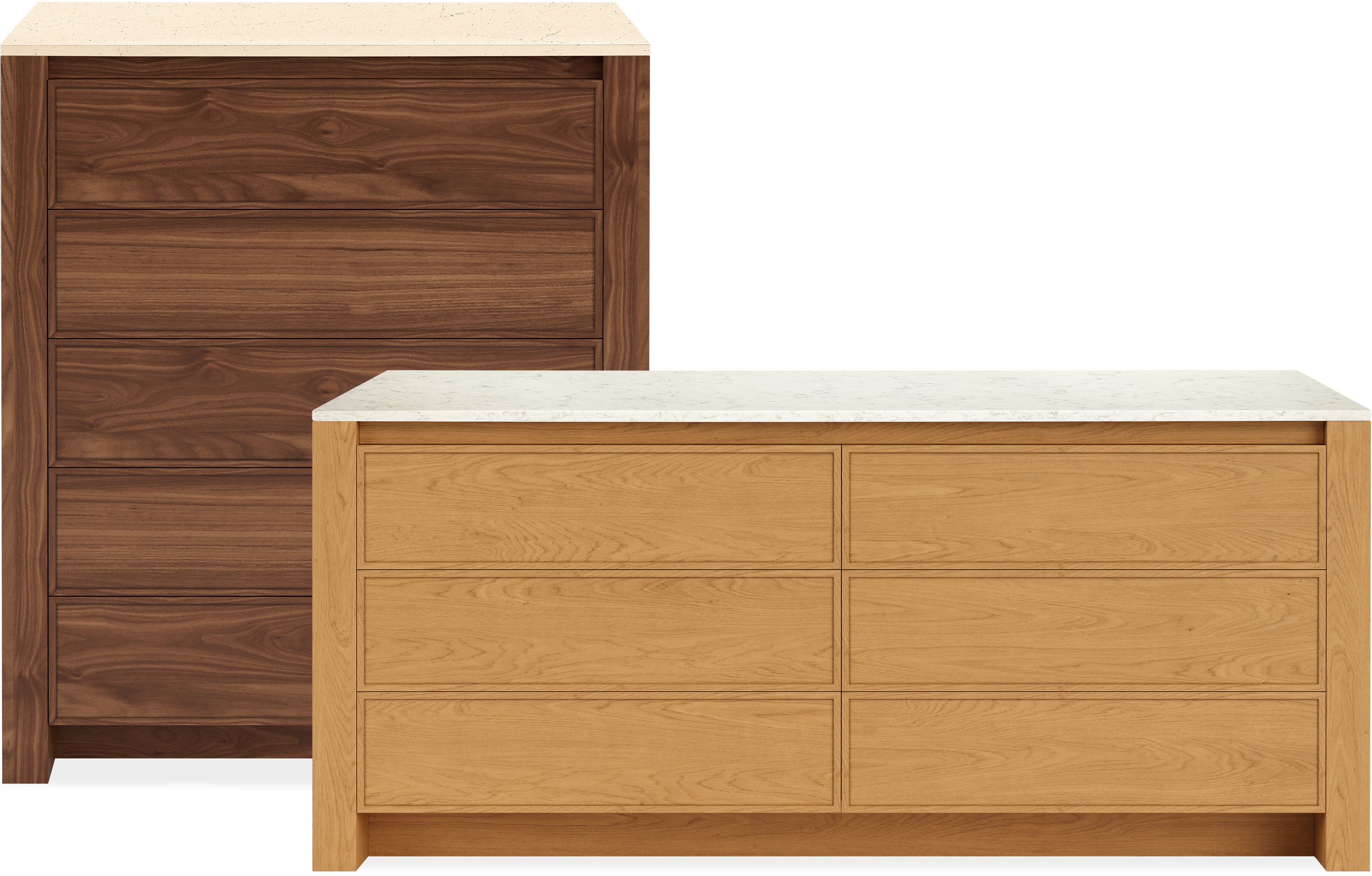 Stella Trading Bobby Chest of Drawers in Sonoma Oak Look, White, Modern  Sideboard with Lots of Storage Space for Your Living Area, 60 x 82 x 35 cm  (W