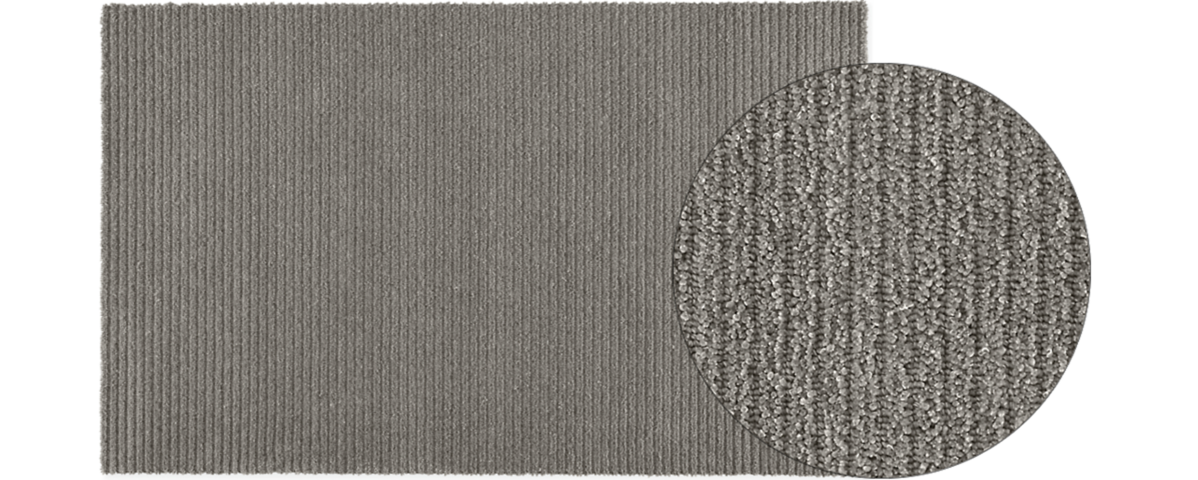 Arden Ribbed Rug by the Inch