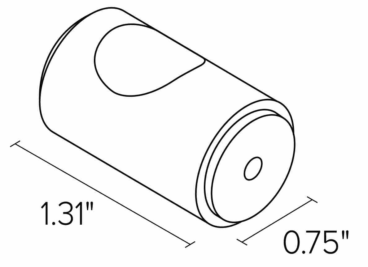 Cormac Knob Dimension Drawings.