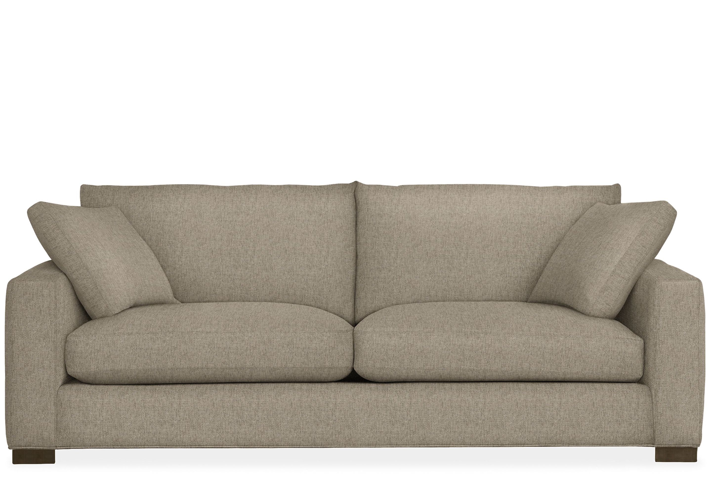 Room & Board | Modern Metro 88 Three-Cushion Sofa in Tatum Fabric in Graphite Black - Stain-Resistant Fabric