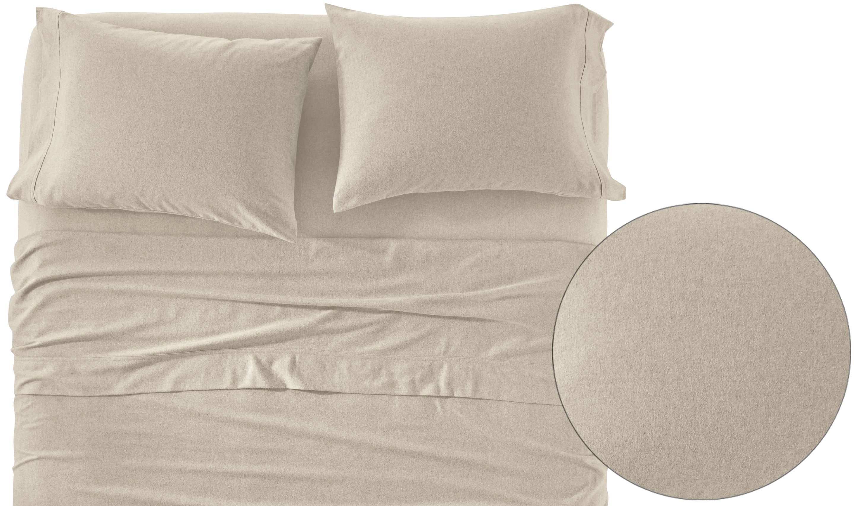 Heathered Cotton Flannel Sheet Set