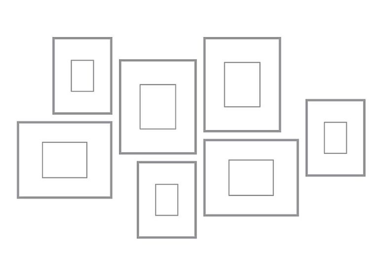 Arrange a Modern Frame Wall