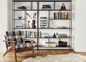 Featured image of post Modern Book Shelves Living Room : Choose the perfect bookcase for your space to show off family photos, treasured souvenirs, and decorative accessories.