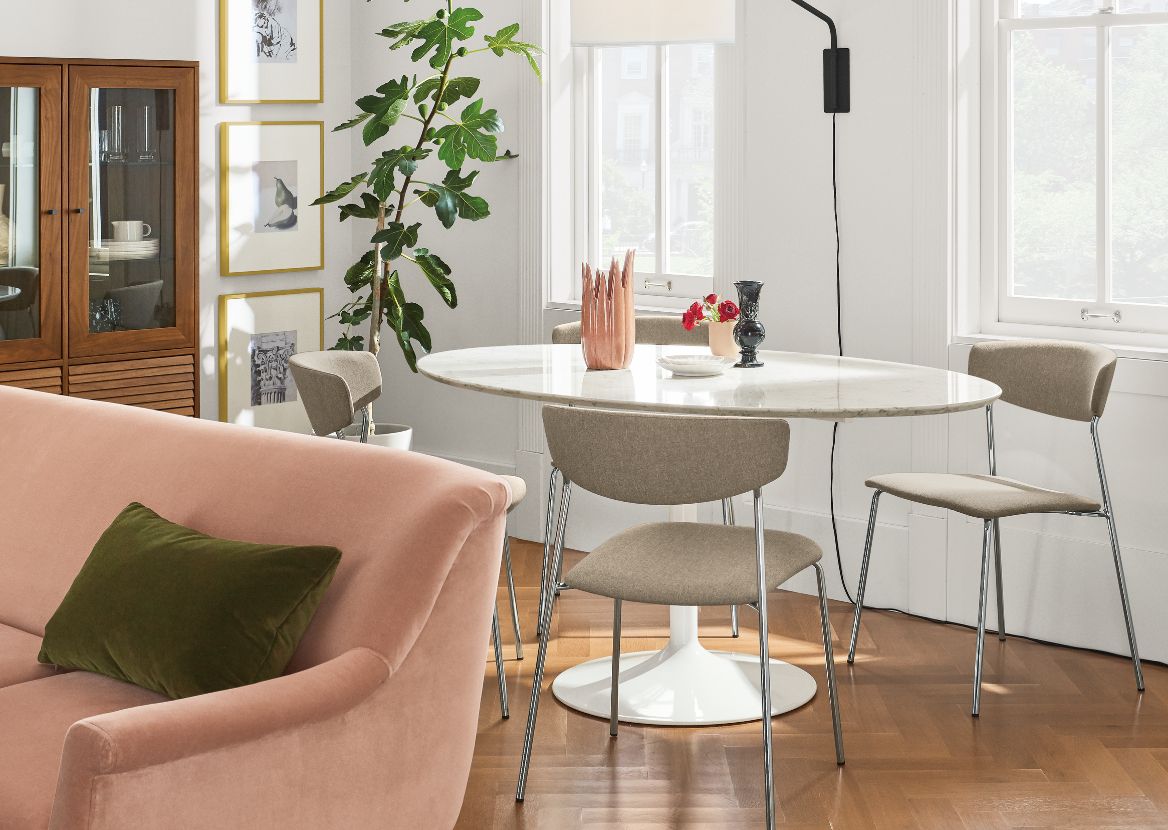 How to Fit a Dining Table in a Small Living Room