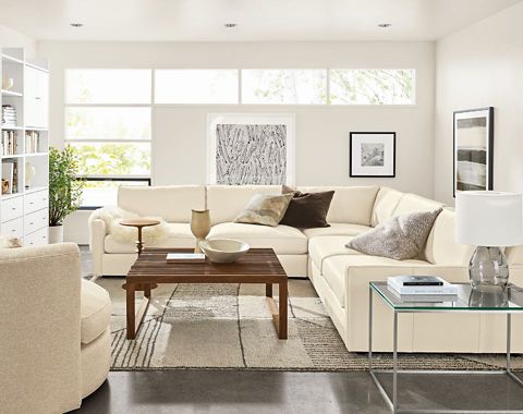 Sectional Ideas Advice Room, What Size Round Coffee Table For A Sectional