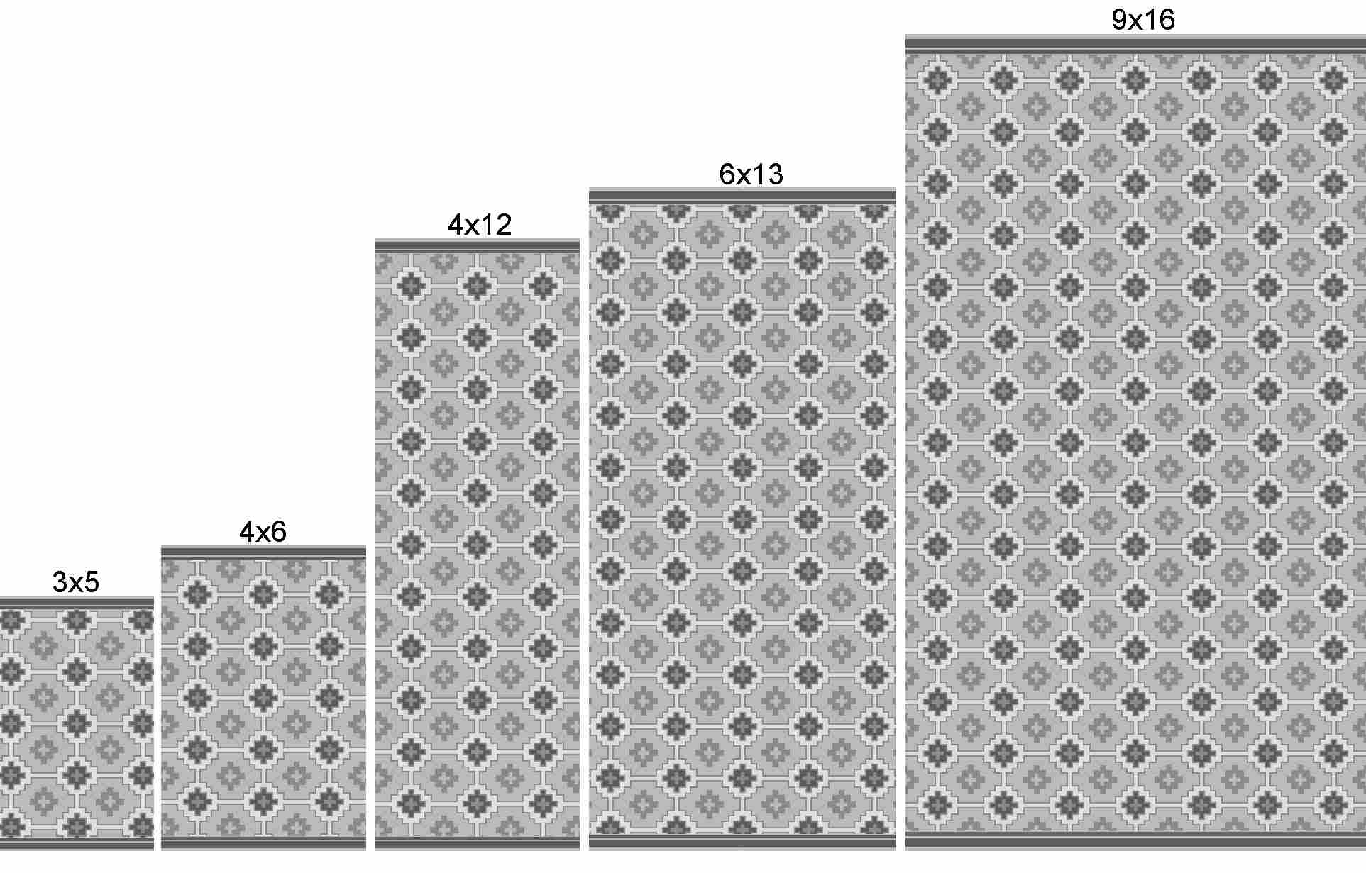 Mojave rugs line drawings