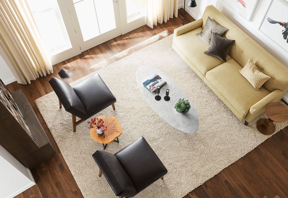 Coffee Table Rug Placement : What Size Rug Do I Need For A 12x12 Room