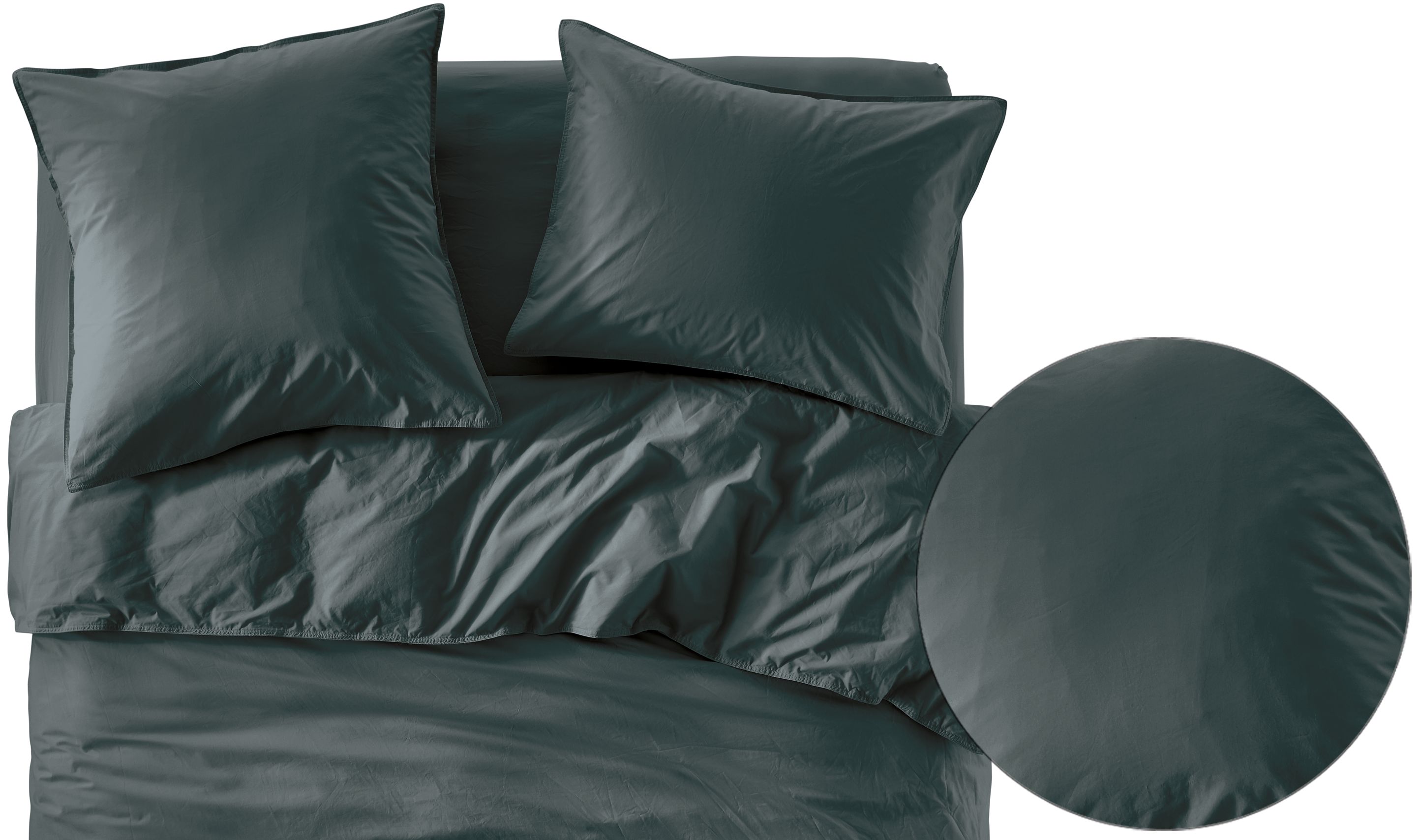 Signature Cotton Percale Duvet Cover & Shams