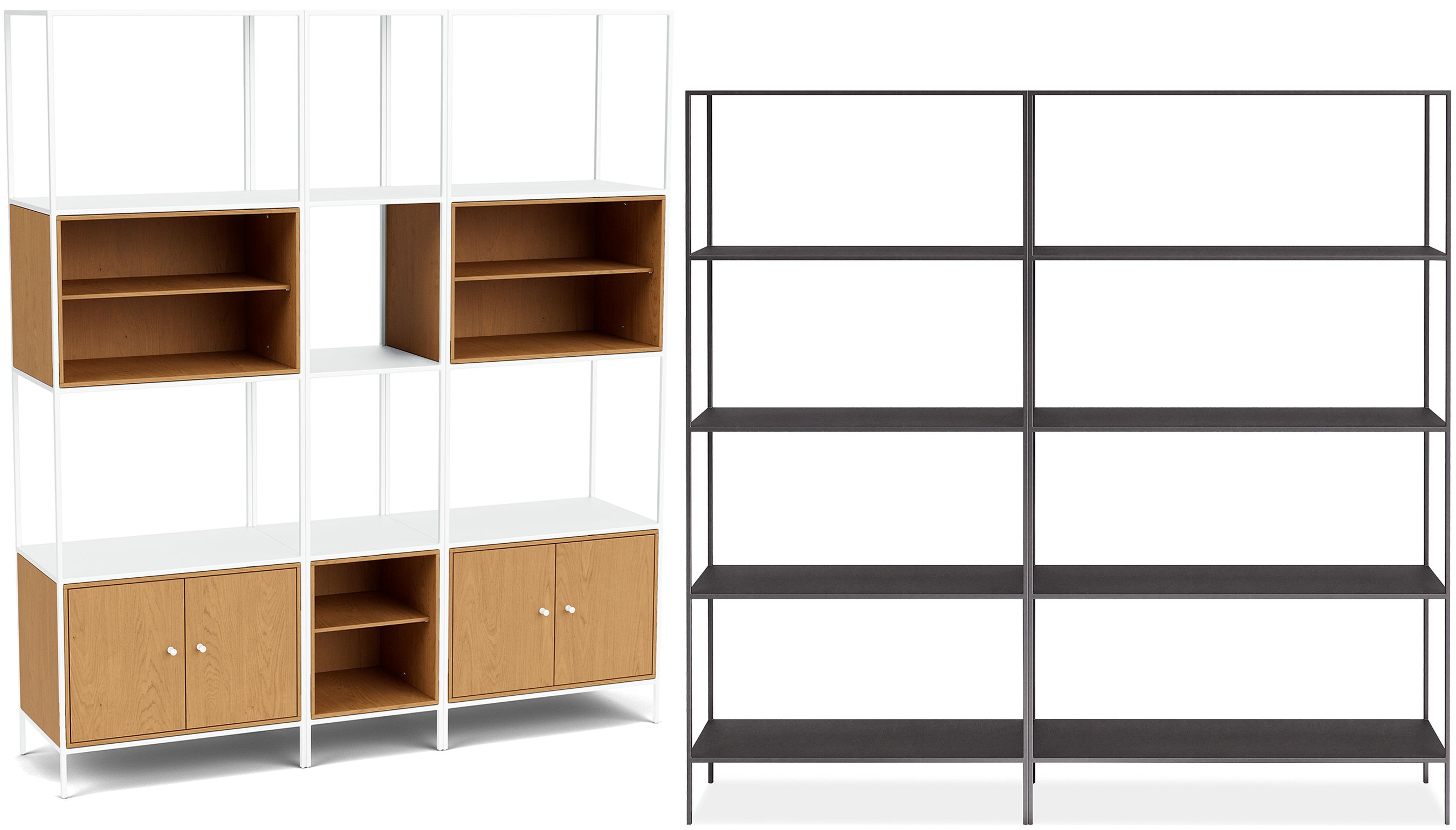 Slim Bookcase Wall Units