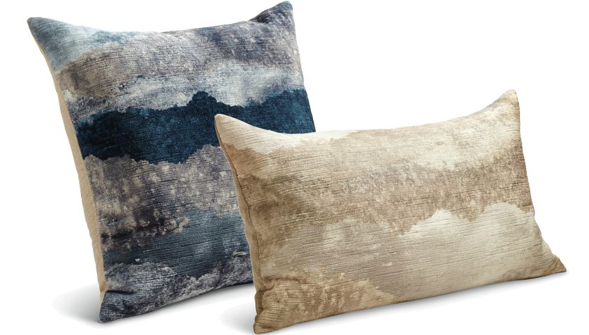 Mark&Day Throw Pillows 18x18 Nieuwstad Global Dark Blue Down