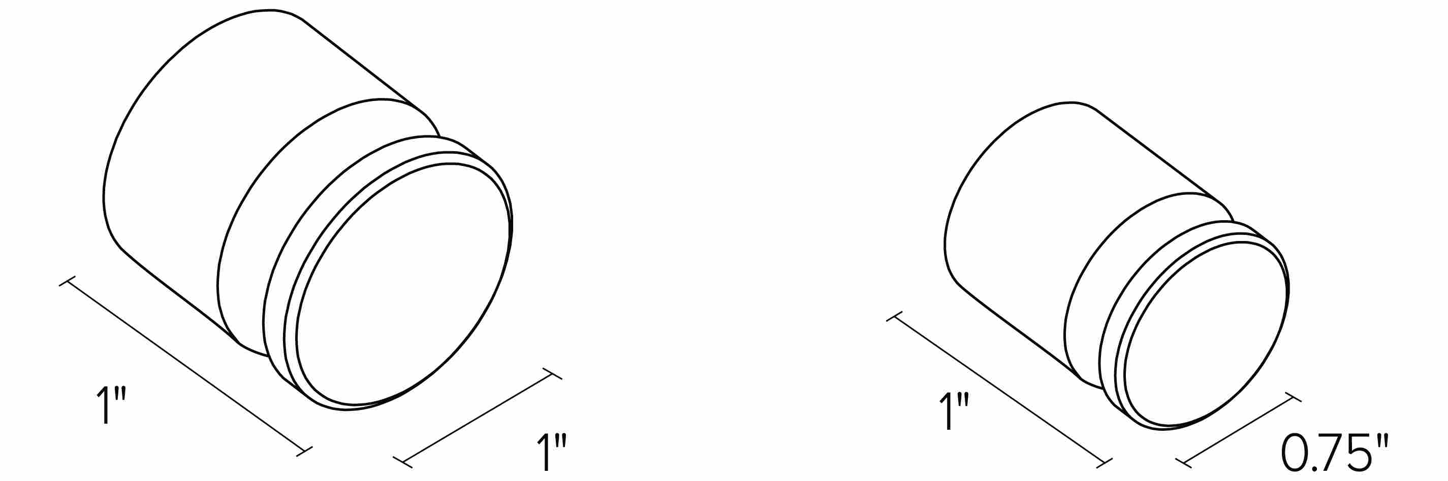 Stanwell Knobs Dimension Drawings.
