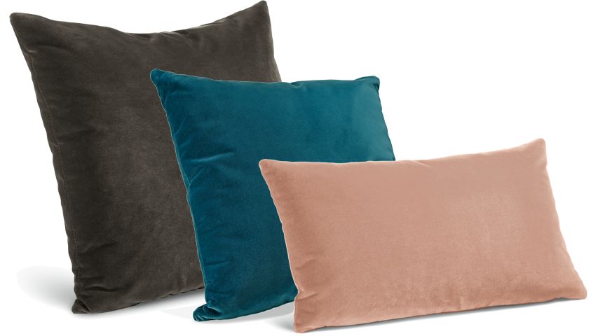 Comvi Black Pillow Covers 18x18 Set of 4 – Velvet Decorative Pillow Covers (Covers Only, No Insert) Modern Square Pillows Cover for Living Room