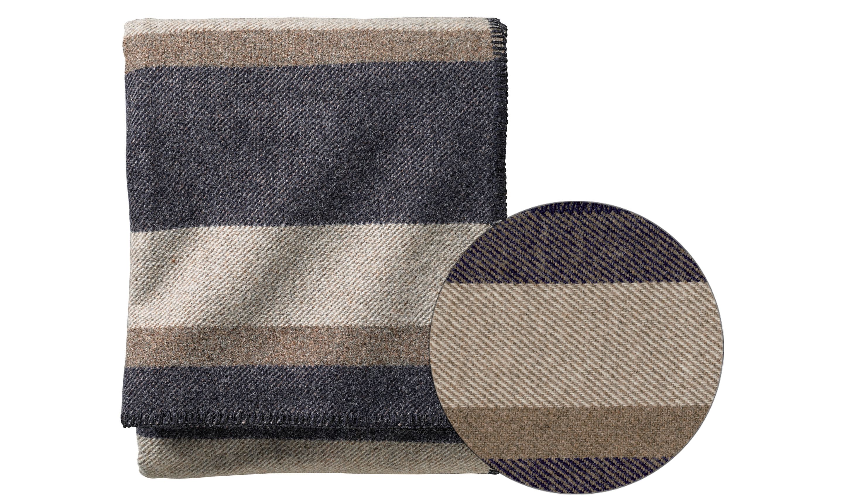 Washable Wool Stripe Blanket