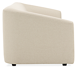 Side view of Ada 90 Sofa in Tepic Ivory.