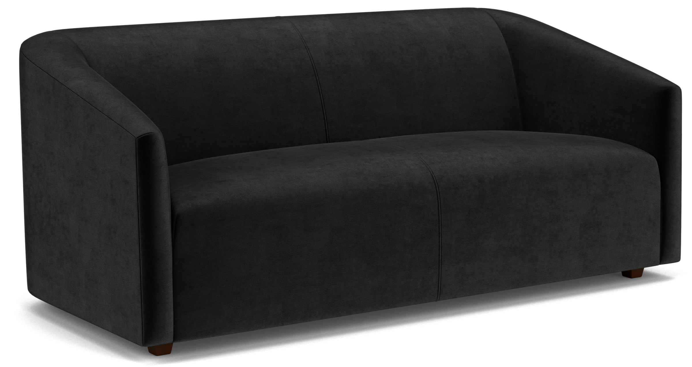 Angled view of Ada 70-wide Sofa in Vance Ebony.