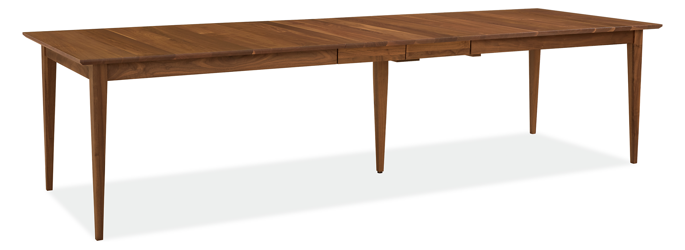 Angled view of Adams Custom Extension Table.